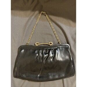 Mardane Handbag Vintage Black Silver Clutch Bag Evening Bag Excellent USA